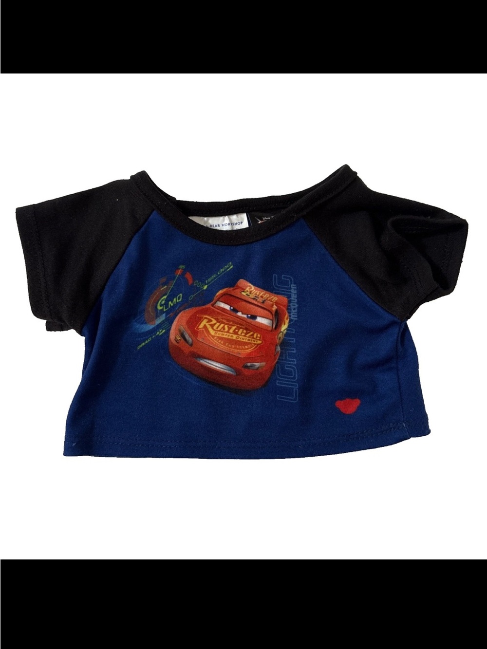 Build A Bear Disney Cars Lightning McQueen T-shirt Cotton Top